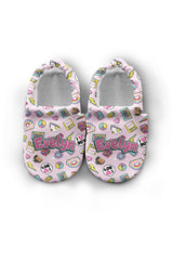 Make It Yours – Personalized 90s Pattern Booties for Babies | Non-Slip, Cotton, Unisex
