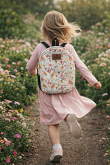 Bohemian Floral Pattern Preschool Backpack – Medium Size Kids Backpack for Ages 3–5, Daycare Bag