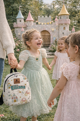 Little Princess Pattern Personalized Toddler Backpack – Small Size Kids Backpack for Ages 1–3, Daycare Bag
