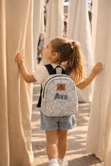 Lace Pattern Personalized Toddler Backpack – Small Size Kids Backpack for Ages 1–3, Daycare Bag