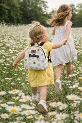 Daisy Pattern Personalized Toddler Backpack – Small Size Kids Backpack for Ages 1–3, Daycare Bag
