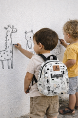 Cartoon Pattern Personalized Toddler Backpack – Small Size Kids Backpack for Ages 1–3, Daycare Bag