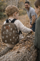 Brown Arrow Pattern Personalized Toddler Backpack – Small Size Kids Backpack for Ages 1–3, Daycare Bag
