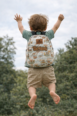 Above the Clouds Pattern Personalized Toddler Backpack – Small Size Kids Backpack for Ages 1–3, Daycare Bag
