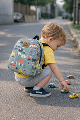 Road Pattern Toddler Backpack – Small Size Kids Backpack for Ages 1–3, Daycare Bag
