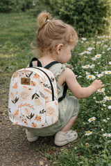 Salmon Bunny Pattern Toddler Backpack – Small Size Kids Backpack for Ages 1–3, Daycare Bag