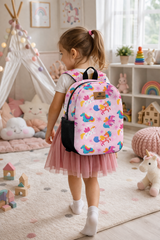 Unicorn Pattern Preschool Backpack – Medium Size Kids Backpack for Ages 3–5, Daycare Bag