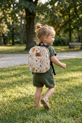 Bohemian Floral Pattern Toddler Backpack – Small Size Kids Backpack for Ages 1–3, Daycare Bag
