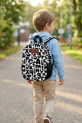 Alphabet Pattern Preschool Backpack – Medium Size Kids Backpack for Ages 3–5, Daycare Bag