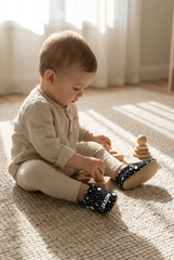 Make It Yours – Personalized Night Pattern Booties for Babies | Non-Slip, Cotton, Unisex