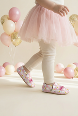 Make It Yours – Personalized Pink Bubble Booties for Babies | Non-Slip, Cotton, Home & Nursery Use