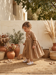 Make It Yours – Personalized Bohemian Flowers Booties for Babies | Non-Slip, Organic Cotton, Indoor Use