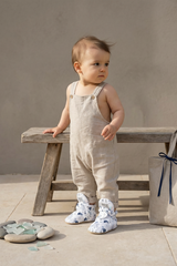 Blue Sea Adventure Baby Booties – Non-Slip Cotton Shoes for Little Explorers
