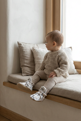 Cartoon Pattern Slippers, Non-Slip Sole, Organic Cotton Lined, Unisex Baby Slippers