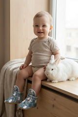 Bunny Rabbit Baby Booties – Soft Non-Slip Cotton Slippers for Gentle First Steps