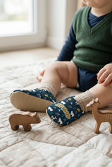Make It Yours – Personalized Winter Animals Booties for Babies | Non-Slip, Organic Cotton, First Step Shoes
