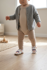 Make It Yours – Personalized Portrait of Friends Booties for Babies | Non-Slip, Organic Cotton, Home & Nursery Use