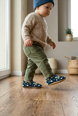 Make It Yours – Personalized Winter Animals Booties for Babies | Non-Slip, Organic Cotton, First Step Shoes