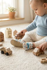 Make It Yours – Personalized Utopia Pattern Booties for Babies | Non-Slip, Organic Cotton, First Step Shoes
