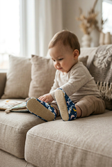 Make It Yours – Personalized Good Night Booties for Babies | Non-Slip, Organic Cotton, First Step Shoes