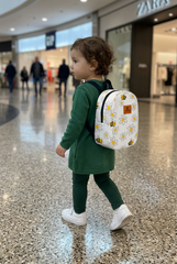Daisy Pattern Toddler Backpack – Small Size Kids Backpack for Ages 1–3, Daycare Bag
