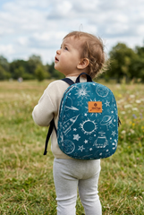 Space Pattern Toddler Backpack – Small Size Kids Backpack for Ages 1–3, Daycare Bag