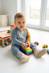 Utopia Baby Booties – Dreamy & Artistic Non-Slip Cotton Slippers for Imaginative Little Steps