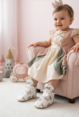 Little Princess Baby Booties – Soft & Elegant Non-Slip Slippers for Baby Girls