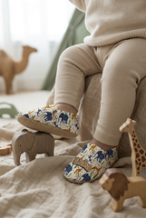 Make It Yours – Personalized Animated Forest Pattern Booties for Babies | Non-Slip, Cotton, Unisex