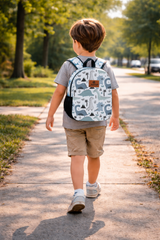 Dinosaur Pattern Preschool Backpack – Medium Size Kids Backpack for Ages 3–5, Daycare Bag