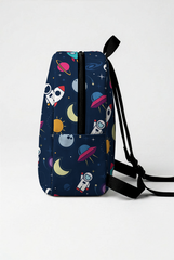 Astronaut Pattern Personalized Toddler Backpack – Small Size Kids Backpack for Ages 1–3, Daycare Bag