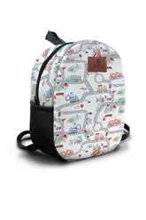 Big Adventure in Traffic Pattern Preschool Backpack – Medium Size Kids Backpack for Ages 3–5, Daycare Bag