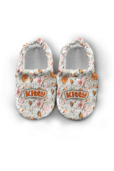 Make It Yours – Personalized Bohemian Flowers Booties for Babies | Non-Slip, Organic Cotton, Indoor Use