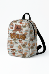 Above the Clouds Pattern Personalized Toddler Backpack – Small Size Kids Backpack for Ages 1–3, Daycare Bag