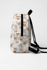 Above the Clouds Pattern Personalized Toddler Backpack – Small Size Kids Backpack for Ages 1–3, Daycare Bag