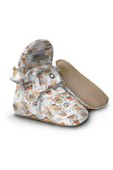 Above the clouds, Non-Slip Sole, Organic Cotton Lined, Unisex Baby Slippers (Kopya)