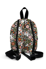 Floral Bunny Pattern Preschool Backpack – Medium Size Kids Backpack for Ages 3–5, Daycare Bag