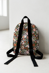 Floral Bunny Pattern Personalized Toddler Backpack – Small Size Kids Backpack for Ages 1–3, Daycare Bag