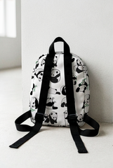 Crazy Panda Pattern Personalized Toddler Backpack – Small Size Kids Backpack for Ages 1–3, Daycare Bag