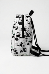 Crazy Panda Pattern Personalized Toddler Backpack – Small Size Kids Backpack for Ages 1–3, Daycare Bag