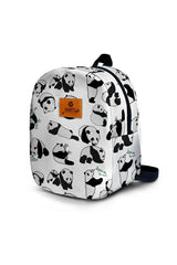 Crazy Panda Pattern Toddler Backpack – Small Size Kids Backpack for Ages 1–3, Daycare Bag