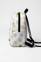 Daisy Pattern Personalized Toddler Backpack – Small Size Kids Backpack for Ages 1–3, Daycare Bag