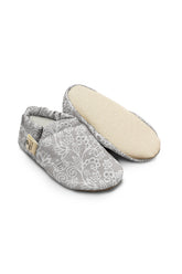 Kokopatik Organic Cotton Baby Booties – Non-Slip Sole, Newborn Booties, Home & Nursery Shoes, Lace Pattern Booties