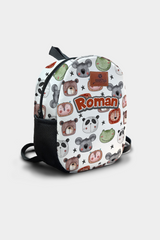 Friends Portrait Pattern Personalized Backpack – Medium Size Kids Backpack for Ages 3–6, Daycare Bag