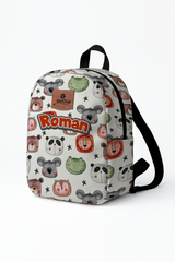 Friends Portrait Pattern Personalized Toddler Backpack – Small Size Kids Backpack for Ages 1–3, Daycare Bag
