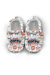 Make It Yours – Personalized Portrait of Friends Booties for Babies | Non-Slip, Organic Cotton, Home & Nursery Use
