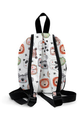 Friends Portrait Pattern Preschool Backpack – Medium Size Kids Backpack for Ages 3–5, Daycare Bag
