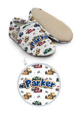 Make It Yours – Personalized Formula Pattern Booties for Babies | Non-Slip, Cotton, Unisex