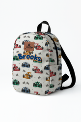 Formula Pattern Personalized Toddler Backpack – Small Size Kids Backpack for Ages 1–3, Daycare Bag
