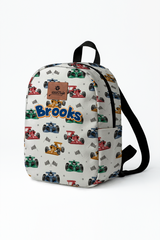 Formula Pattern Personalized Toddler Backpack – Small Size Kids Backpack for Ages 1–3, Daycare Bag